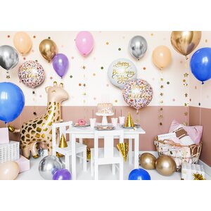 Foil balloon Giraffe, 100x120 cm, mix