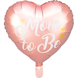 Mom to Be sydän tavallinen foliopallo, 35 cm, ruusukulta