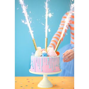 Cake fountains, gold, 12 cm 1pkt/12pc.