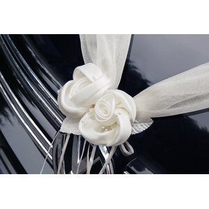 Organza garlands, cream, 1.8m: 1pkt/2pc.
