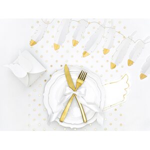 PartyDeco Garland Feathers White <>