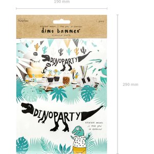 Viirinauha Dinosaurusteema, Dino Party, 20 x 90 cm
