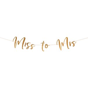 Viirinauha Miss to Mrs, ruusukulta, 18 x 76 cm