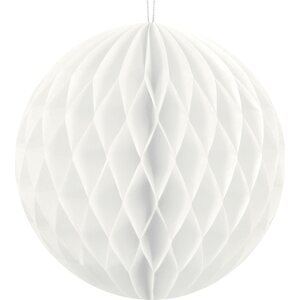 Paperikennopallo valkoinen 10 cm