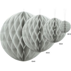 Honeycomb Ball, light grey, 10cm