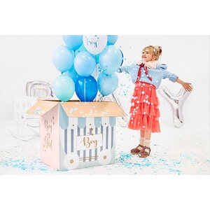 Pallolaatikko Boy or Girl sukupuolenpaljastus 60 x 40 x 60 cm