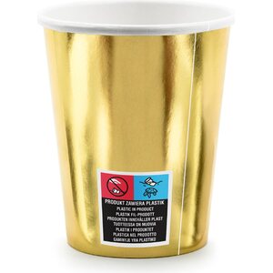 Pahvimuki 18th Birthday korkeakiiltokulta 220 ml 6 kpl/pkt
