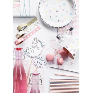 Cake topper Unicorn, 13-23.5 cm: 1pkt/5pc.