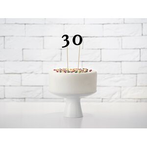 Pöytänumerot musta 24-26 cm 11 kpl/pkt