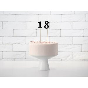 Pöytänumerot musta 24-26 cm 11 kpl/pkt