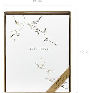 Guest Book, 20x24.5cm, white, 22 pages