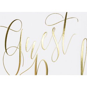 Guest Book, 20x24.5cm, white, 22 pages