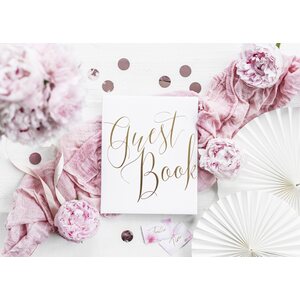 Guest Book, 20x24.5cm, white, 22 pages