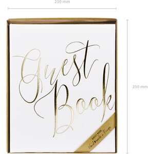 Guest Book, 20x24.5cm, white, 22 pages
