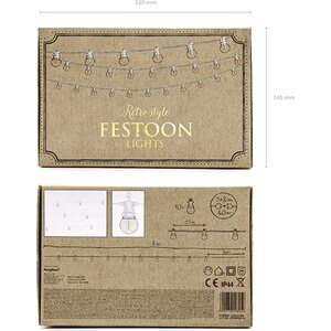 Festoon LED-valoköynnös, valkoinen, 5 m