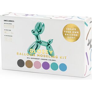 Muotoiluilmapallot 130 cm, kromivärisekoitus, sis. pumpun, 30 kpl/pkt