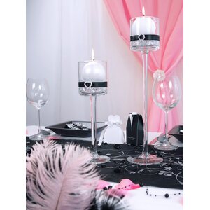 Printed Organza, black, 0.36 x 9m