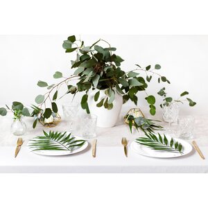 Organza kultaisella kuviolla 0,48 x 9 m