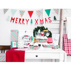 Lahjapaperi Merry Xmas, 2 rll/pkt, 70 x 200 cm