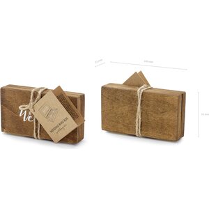 Puinen vihkisormuskotelo 10 x 5,5 cm