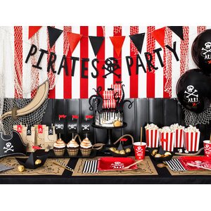 Popcornikippo Merirosvoteema, 7 x 7 x 12,5 cm, 6 kpl/pkt