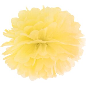 Tissue paper Pompom, yellow, 25 cm
