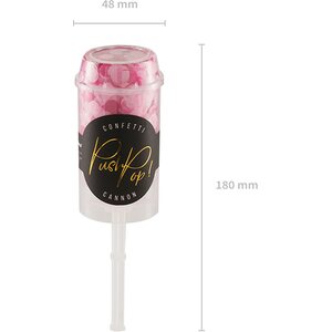 Konfetti push pop, pinkkimix