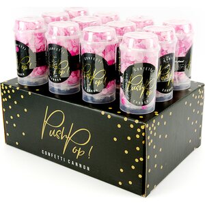 Konfetti push pop, pinkkimix