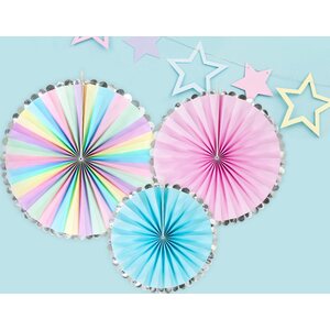 Decorative Rosettes Unicorn, mix: 1pkt/3pc.
