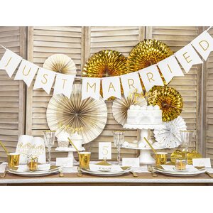 Decorative Rosettes, white: 1pkt/4pc.
