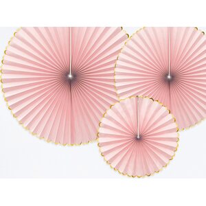 Decorative Rosettes Yummy, light pink 1pkt/3pc.