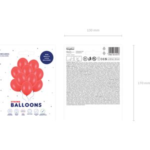 Ilmapallo 30 cm Poppy Red
