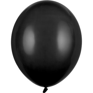 Ilmapallo 30 cm, pastelliväri musta 10 kpl/pkt