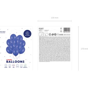 Ilmapallo 30 cm, pastelliväri tummansininen 10 kpl/pkt
