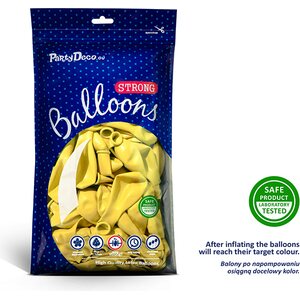 Strong Balloons 30cm, Pastel Lemon Zest 1pkt/100pc