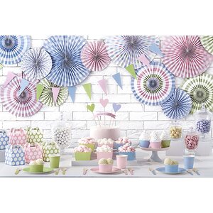 Puiset aterimet, pastellivärisekoitus, 16 cm 18 kpl/pkt