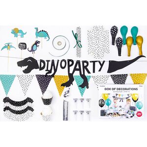 PartyDeco Juhlakoristelusetti Dinosaurus 39 osaa