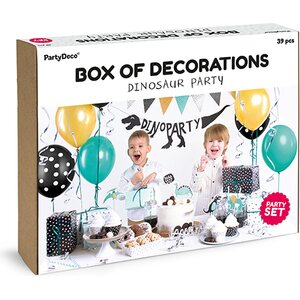 PartyDeco Juhlakoristelusetti Dinosaurus 39 osaa