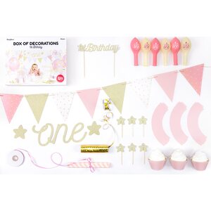Juhlasetti 1st Birthday, kulta