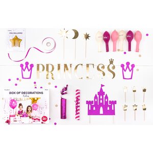 PartyDeco Juhlakoristelusetti Princess 31 osaa