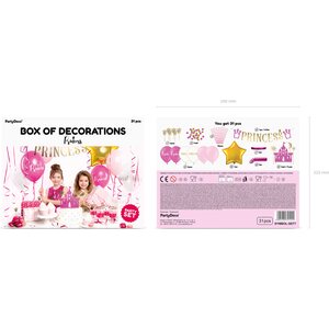 PartyDeco Juhlakoristelusetti Princess 31 osaa
