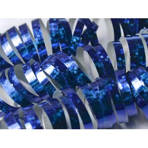 Holographic streamer, blue, 3.8m: t 1pkt/18pc.