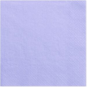 Napkins, 3 layers, lilac, 33x33cm