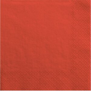Suuri lautasliina punainen, 33 x 33 cm 20 kpl/pkt