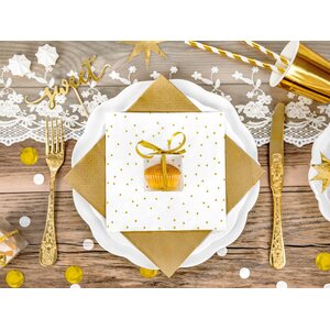 Napkins Dots, 33x33 cm 1pkt/20pc