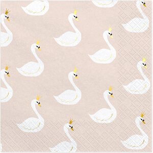 Lovely Swan isot lautasliinat 20 kpl/pkt