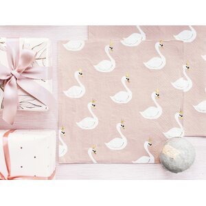 Lovely Swan isot lautasliinat 20 kpl/pkt