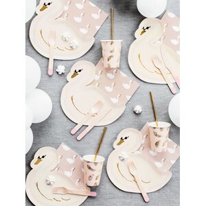 Lovely Swan isot lautasliinat 20 kpl/pkt