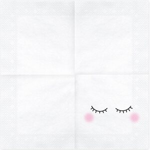 Suuri lautasliina kasvot 33 x 33 cm 20 kpl/pkt