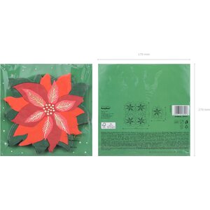 Servetti joulutähti 14,5 x 15,5 cm 20 kpl/pkt